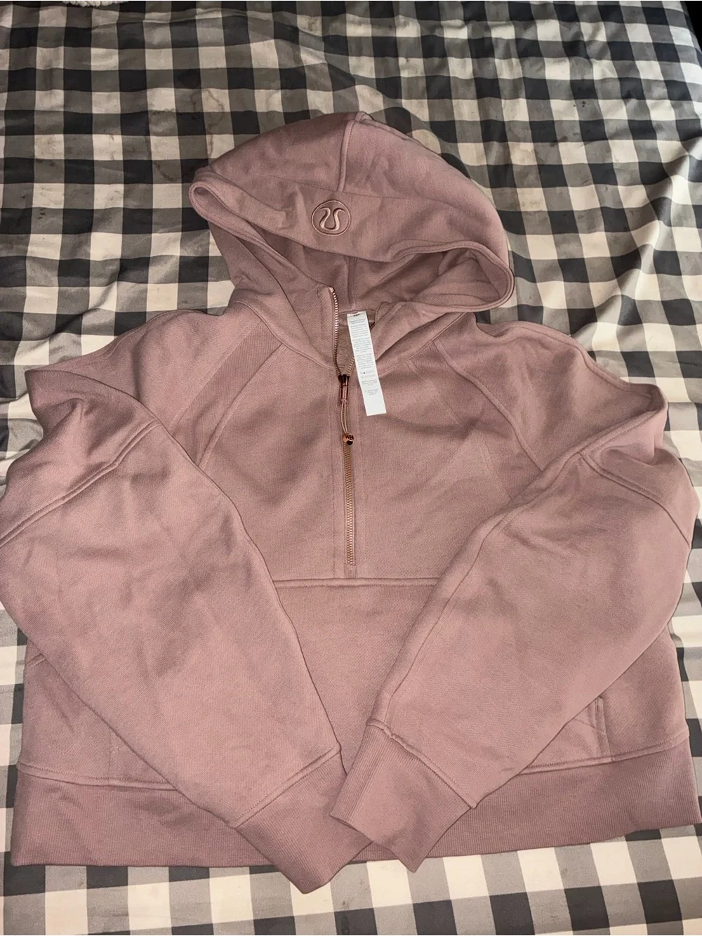 lululemon athletica womens Half-Zip Hoodie - Dusty Rose
